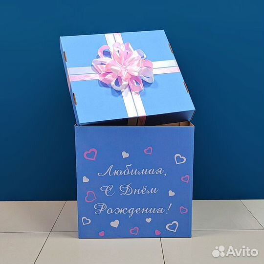Коробка сюрприз воздушные шары на день рождения