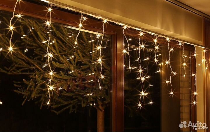 Гирлянда уличная бахрома