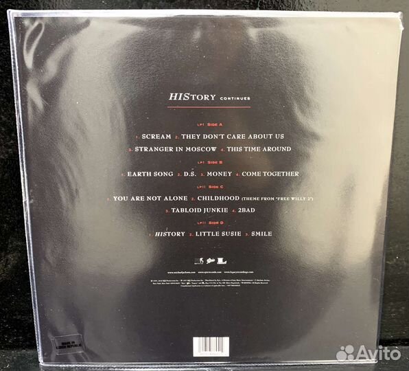 Michael Jackson - HIStory: Continues 2LP Picture