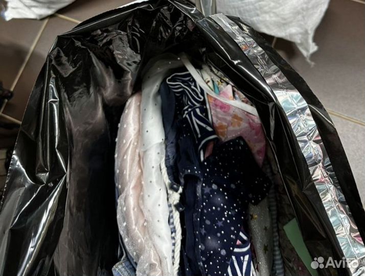 5 мешков одежды для девочки
