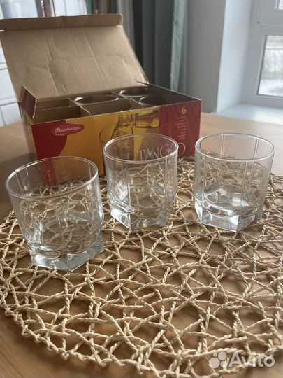 Набор стаканов для коньяка новый