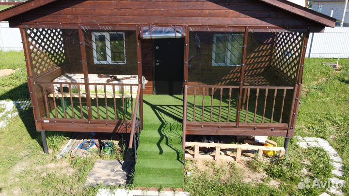 Мягкие окна безрамное остекление террас под ключ