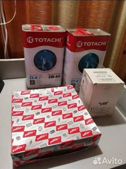 Масло, воздушный и масляный фильтры