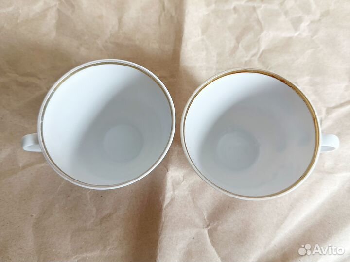 Чашка Лфз СССР Красные петушки