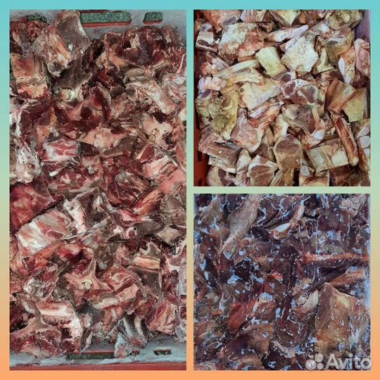 Говяжье рагу (хребет) и хрящи (сахарная кость)