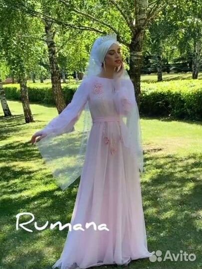 Платье на никах, свадьбу