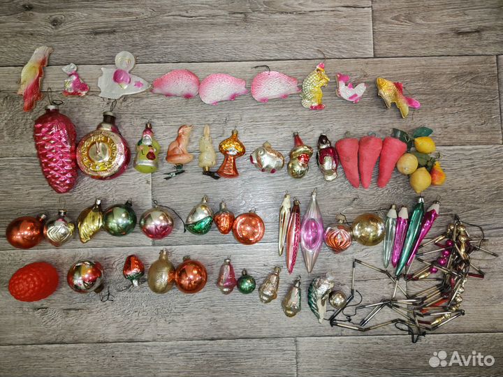 Игрушки елочные СССР