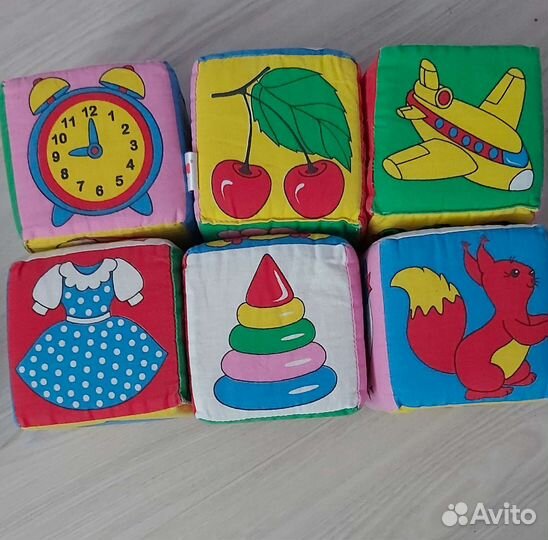 Мягкие кубики развивающие