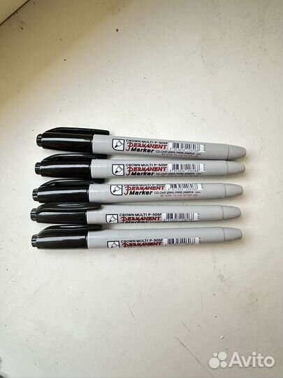 Перманентный маркер нестираемый черный