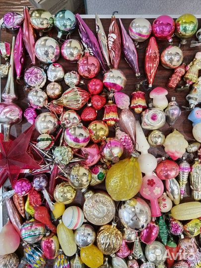 Новогодние игрушки СССР гирлянды