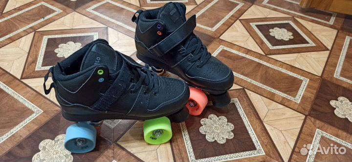 Коньки роликовые новые decathlon четырехколесные