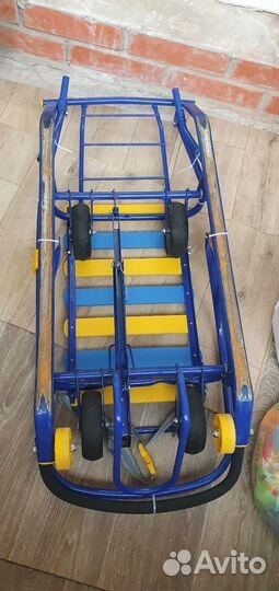 Детские санки на колесах (ника)