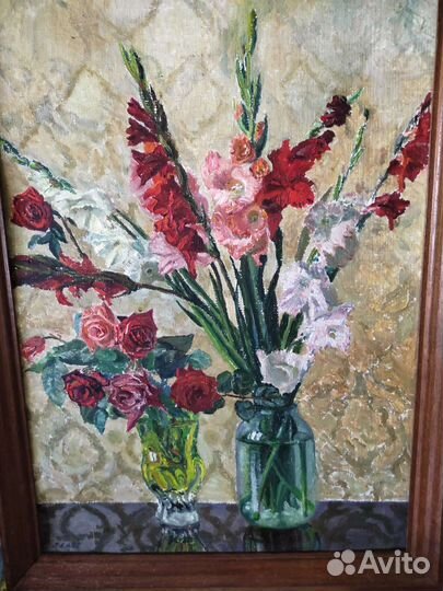 Картина натюрморт - цветы, масло