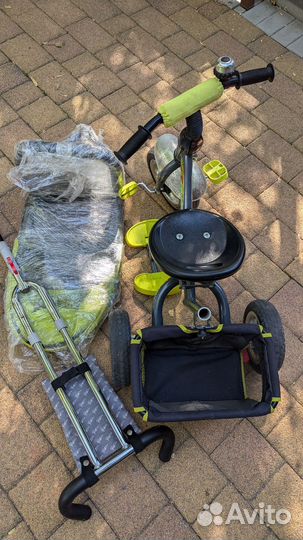Велосипед коляска с ручкой