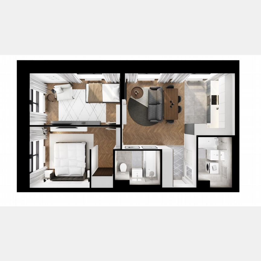 2-к. квартира, 59,1 м², 5/12 эт.