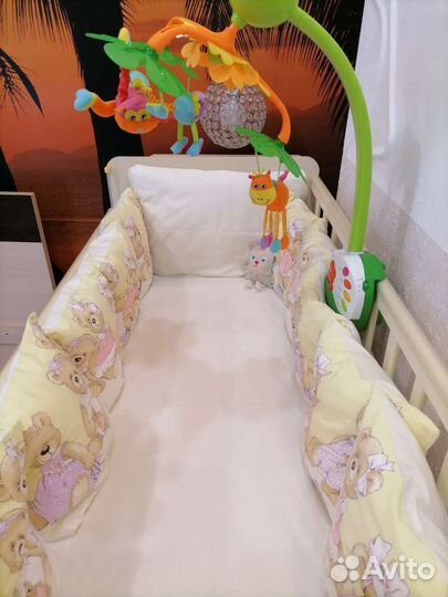 Бортики в детскую кроватку