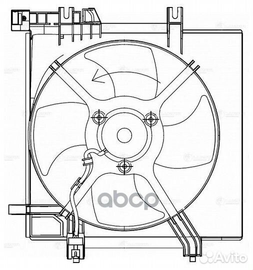Вентилятор радиатора Subaru Forester S12 (08)