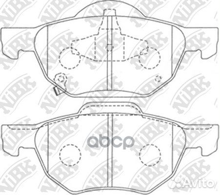 Колодки тормозные дисковые перед ;honda acco