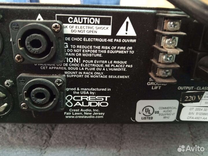Усилитель crest audio
