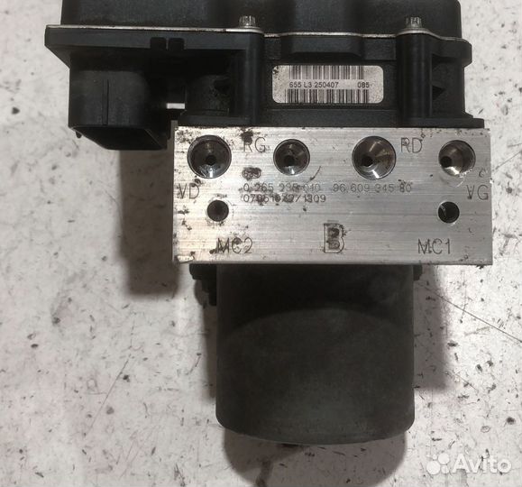 Блок абс, 0265235010 Citroen C4 I Picasso 2006 - 2013 года