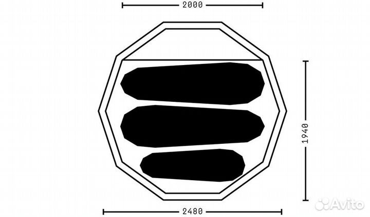 Палатка надувная Heimplanet Cave в аренду