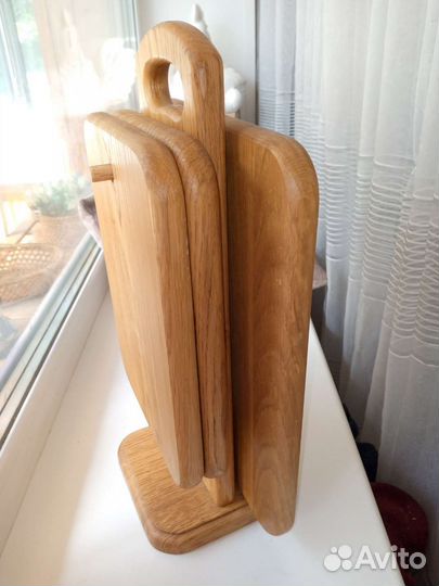 Доски разделочные для кухни набор на подставке