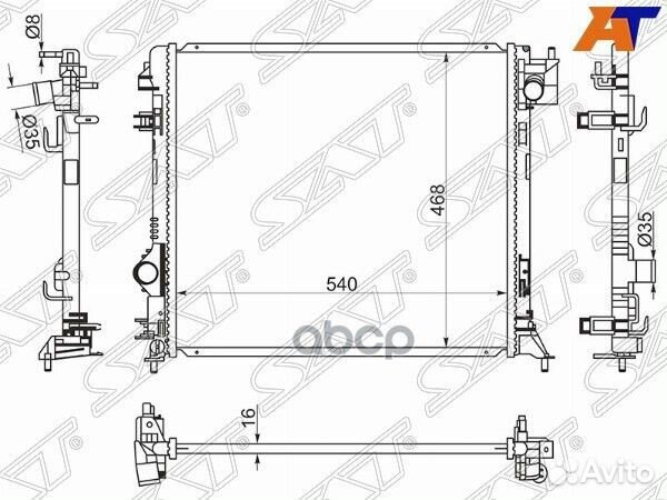 Радиатор Nissan Qashqai 13-22 NS0013-J11 Sat