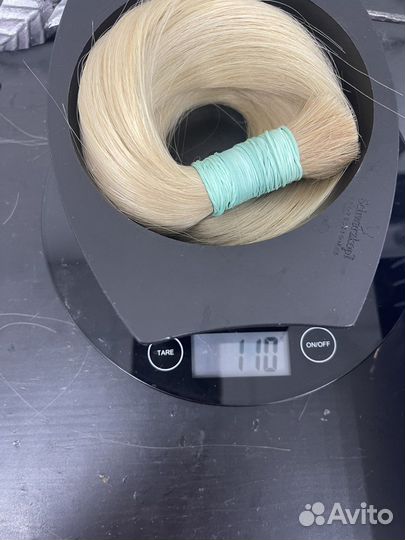 Волосы для наращивания 50 см блонд