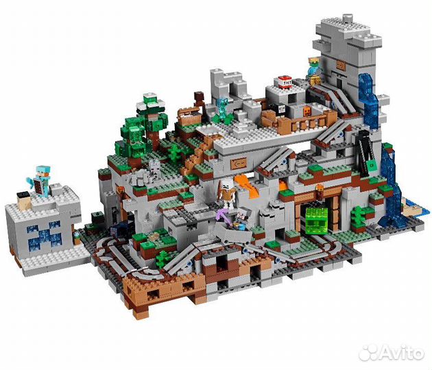 Конструктор Горная пещера Micro World Майнкрафт 28