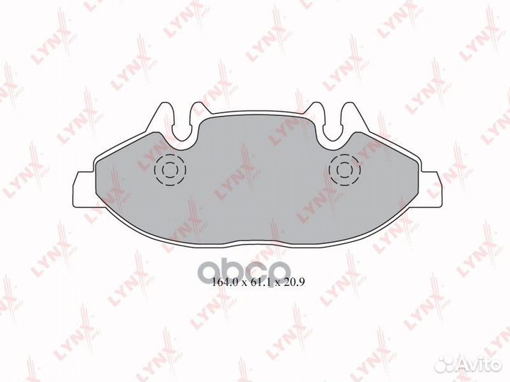 Колодки тормозные дисковые перед BD5348 LYN