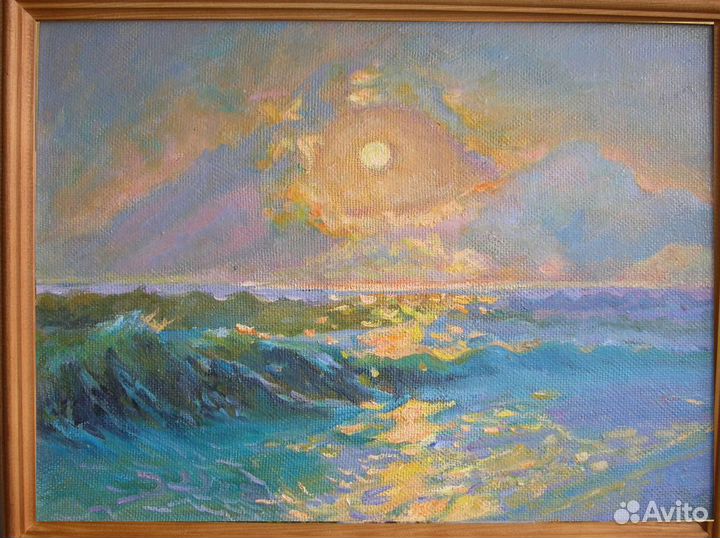 Картина маслом морской пейзаж