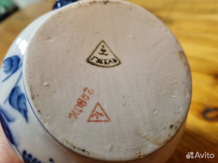 Сахарница гжель