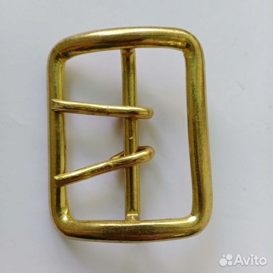 Латунная Пряжка портупейная двушпеньковая