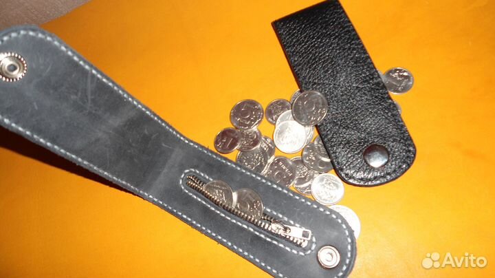 Монетница -слеппер нат. Кожа