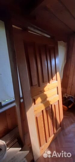 Дверь входная бу деревянная с коробкой