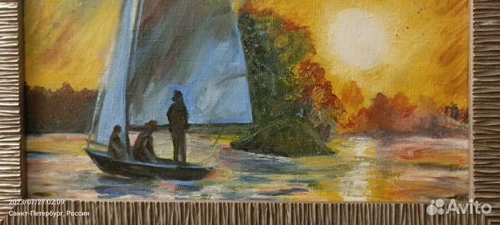 Картина маслом на холсте. Б/у