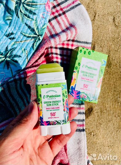 Корейский стик от солнца со спирулиной