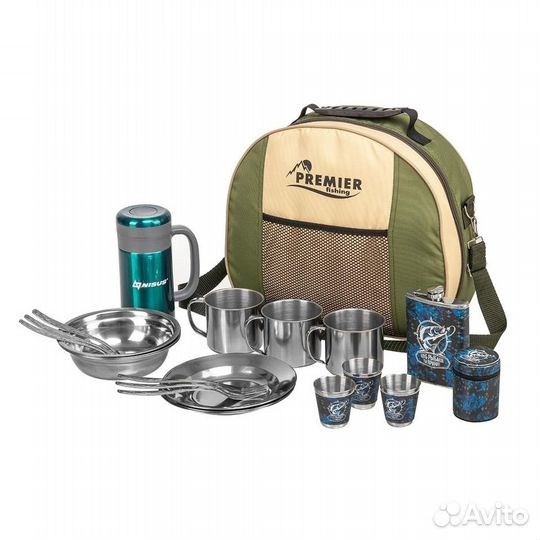 Набор для пикника на 3 персоны с термос-кружкой (с