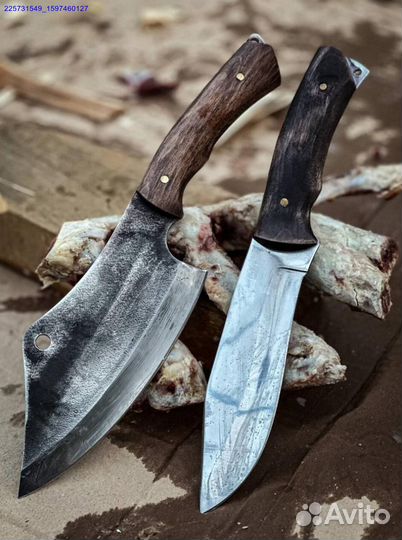 Нож тяпка и разделочный нож (Арт.58814)