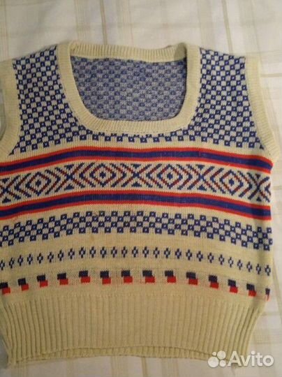 Советская жилетка на мальчика 4-5 лет