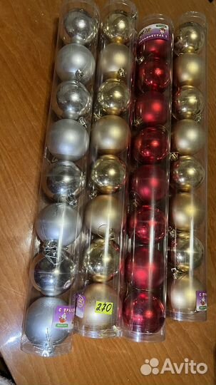 Новогодние игрушки (средний размер)