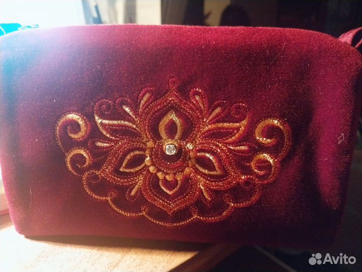 Косметичка бархатная