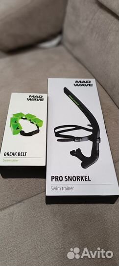 Трубка и тормоза для плавания mad wave и тормоза