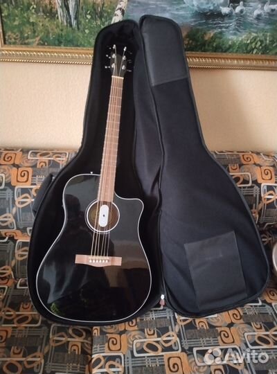 Электроаккустическая гитара Fender cd 60sce Black