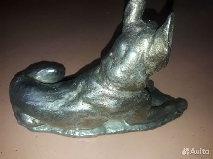 Статуэтка литая Бойцовая Собака Пес