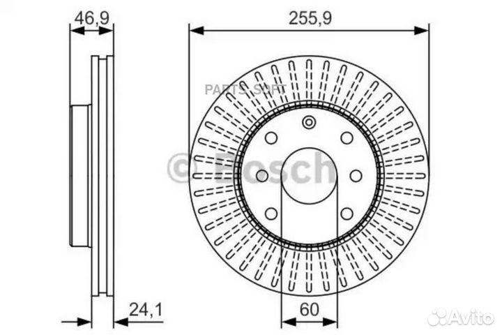 Bosch 0986479R70 Диск тормозной