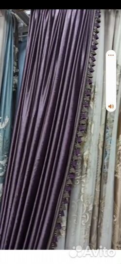 Шторы бархатные