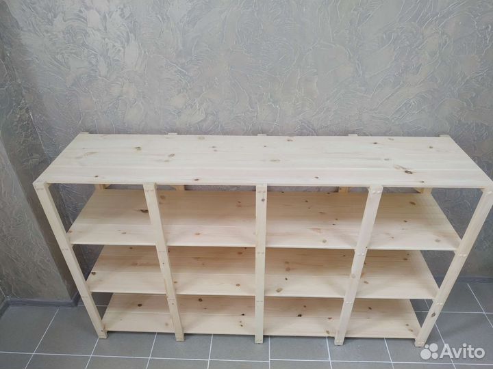 Полки стеллажи деревянные этажерки