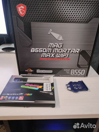 Комплект AM4 ryzen 5 5600+32gb+b550m mortarmaxWiFi