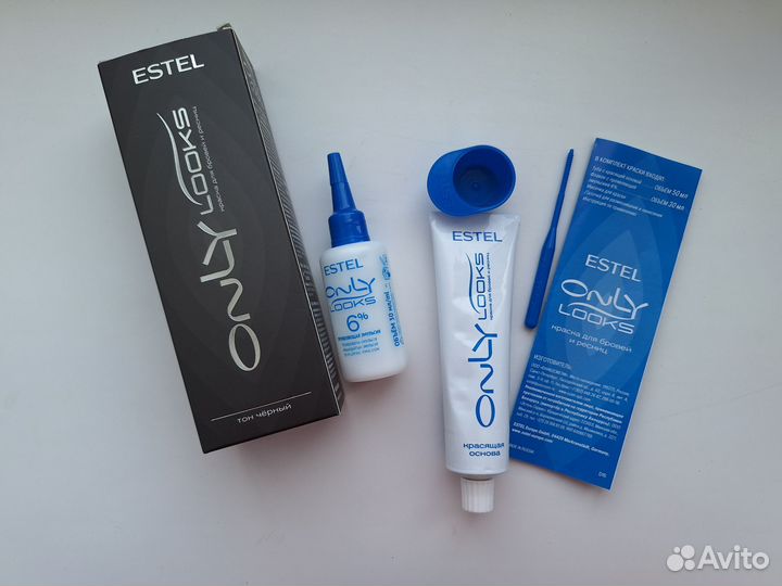 Краска для бровей и ресниц Estel черная